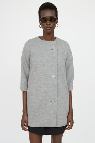 Balenciaga 2014 Button Up Coat
