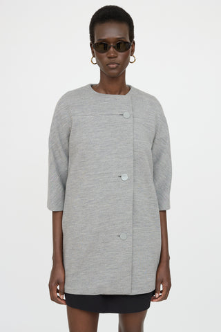 Balenciaga 2014 Button Up Coat