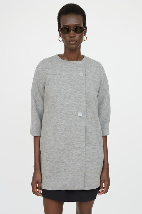 Balenciaga 2014 Button Up Coat