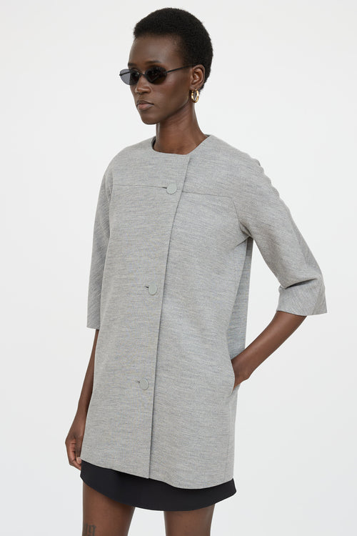 Balenciaga 2015 Button Up Coat