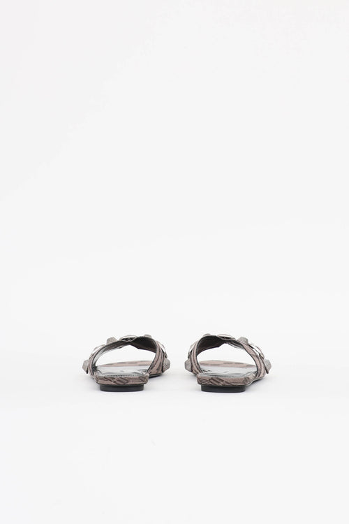 Balenciaga Monogram Cagole Flat Sandal
