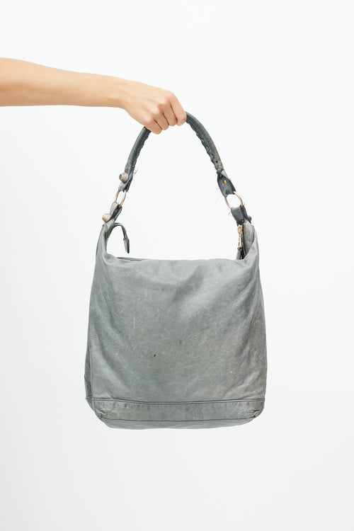 Balenciaga Grey Leather Giant 21 Shoulder Bag