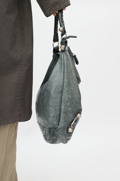 Balenciaga Grey Leather Giant Day Tote Bag