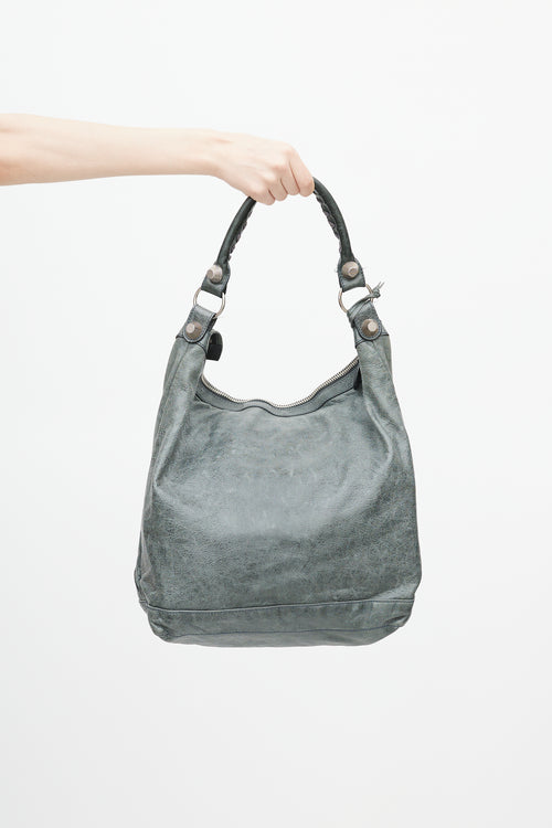 Balenciaga Grey Leather Giant Day Tote Bag