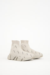 Balenciaga Grey Monogram Speed 2.0 Knit Sneaker