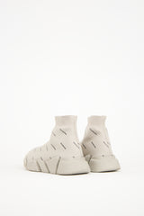 Balenciaga Grey Monogram Speed 2.0 Knit Sneaker