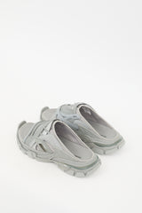 Balenciaga Grey Rubber Track Slide