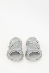 Balenciaga Grey Rubber Track Slide