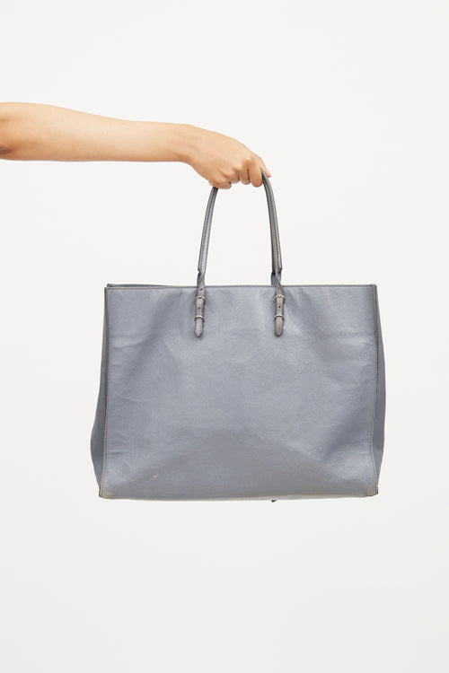 Balenciaga Grey Papier A4 Tote Bag