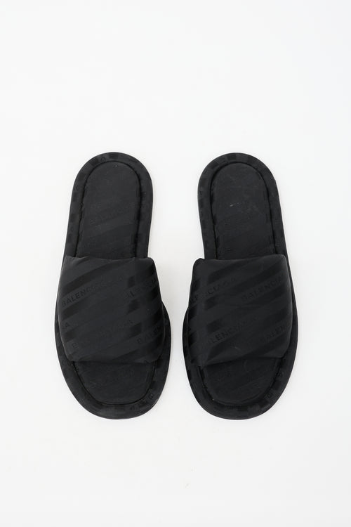 Balenciaga Jacquard Logo Hotel Slide