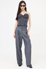 Balenciaga Knit Distressed Bustier Top