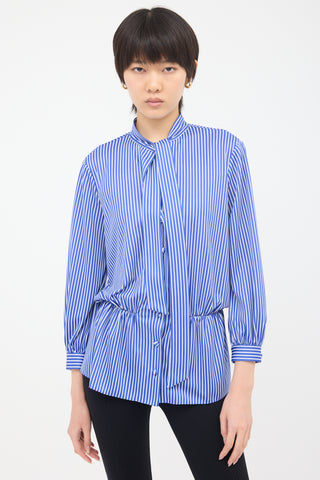 Balenciaga Knit Striped Blouse