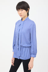 Balenciaga Knit Striped Blouse