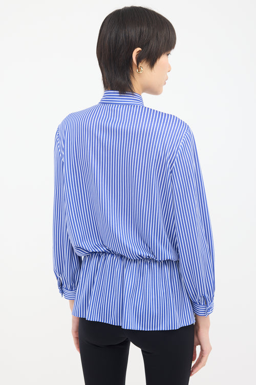 Balenciaga Knit Striped Blouse