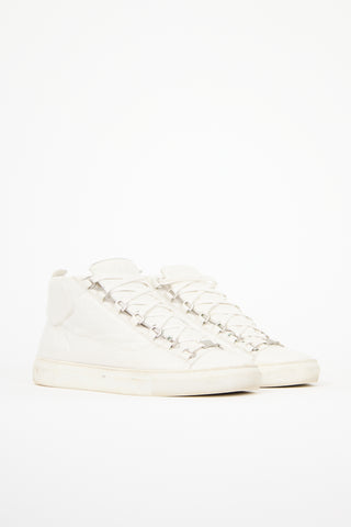 Balenciaga Leather Arena High Top Sneaker