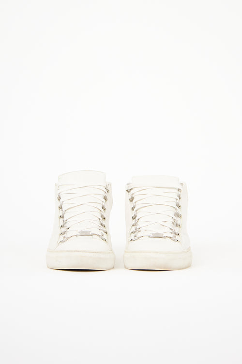 Balenciaga Leather Arena High Top Sneaker