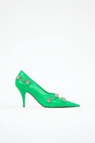Balenciaga Leather Cagole Pump