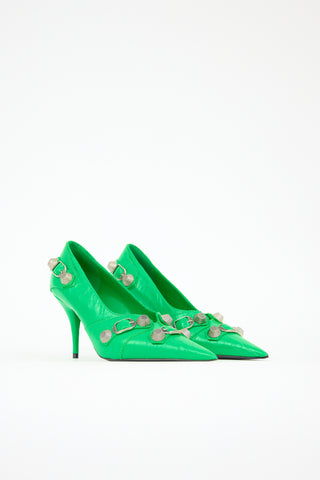 Balenciaga Leather Cagole Pump