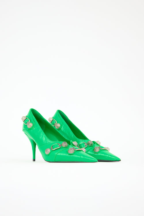 Balenciaga Leather Cagole Pump