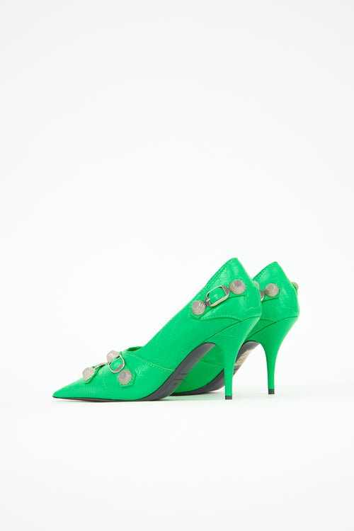 Balenciaga Leather Cagole Pump