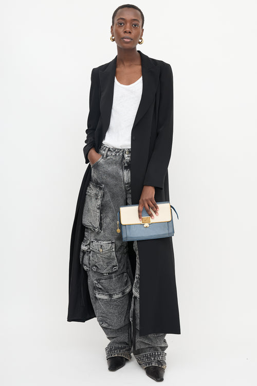 Balenciaga Leather Cherche Travel Clutch