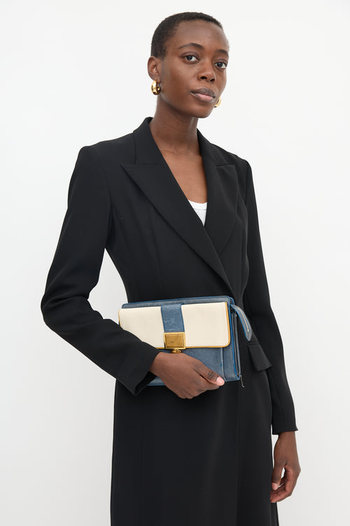 Balenciaga Leather Cherche Travel Clutch