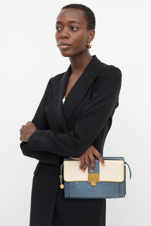 Balenciaga Leather Cherche Travel Clutch