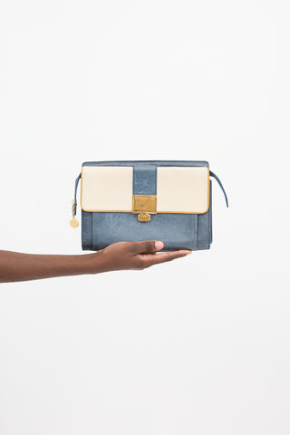 Balenciaga Leather Cherche Travel Clutch