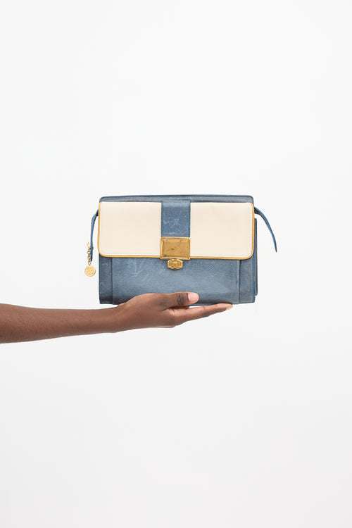 Balenciaga Leather Cherche Travel Clutch