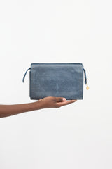 Balenciaga Leather Cherche Travel Clutch