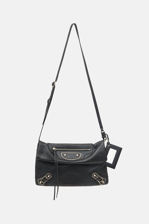 Balenciaga Leather City Clutch Bag