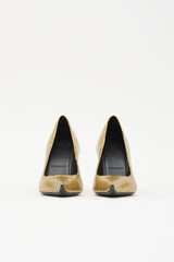 Balenciaga Embossed Leather Essex Pump