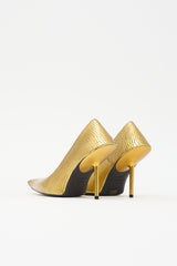 Balenciaga Embossed Leather Essex Pump