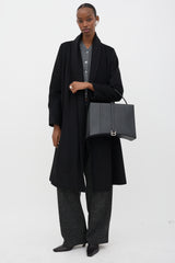 Balenciaga Leather Hourglass East West Tote Bag