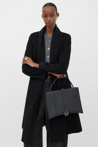 Balenciaga Leather Hourglass East West Tote Bag