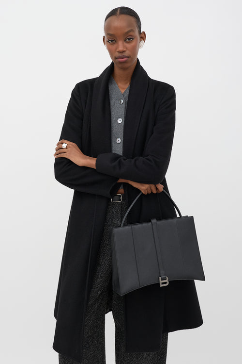 Balenciaga Leather Hourglass East West Tote Bag