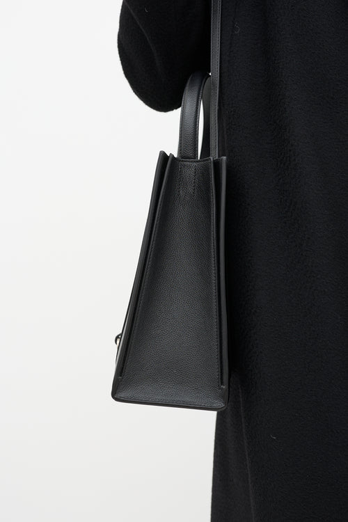 Balenciaga Leather Hourglass East West Tote Bag