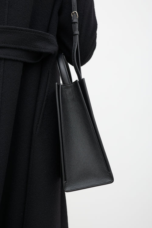Balenciaga Leather Hourglass East West Tote Bag