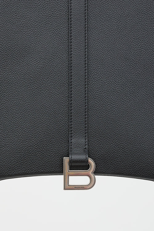 Balenciaga Leather Hourglass East West Tote Bag