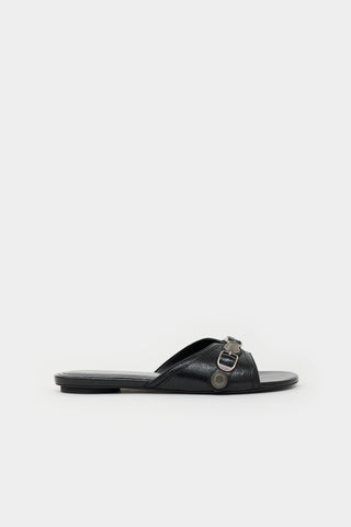 Balenciaga Leather Le Cagole Slide