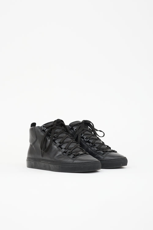 Balenciaga Leather Arena High Top Sneaker