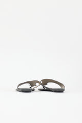 Balenciaga Leather Brogue T-Strap Sandal