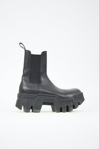 Balenciaga Leather Bulldozer Chelsea Boot