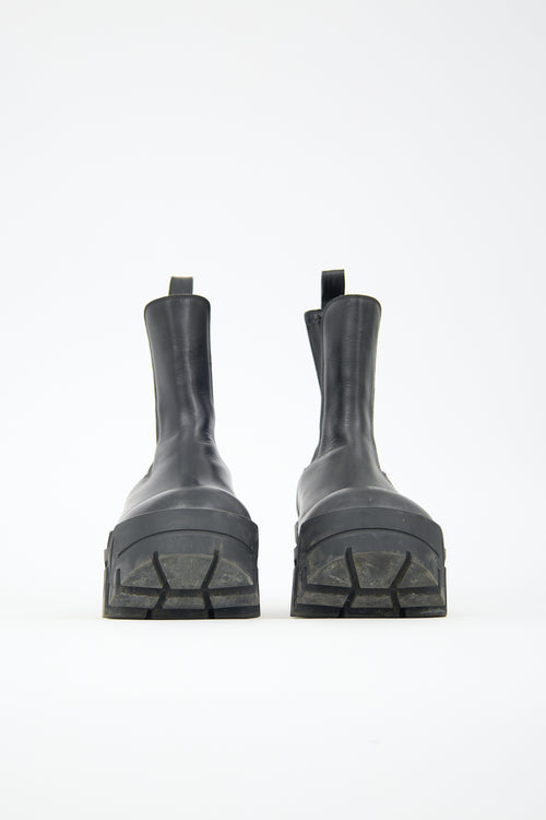 Balenciaga Leather Bulldozer Chelsea Boot