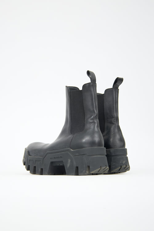 Balenciaga Leather Bulldozer Chelsea Boot