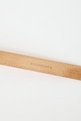 Balenciaga Leather City Triple Bracelet
