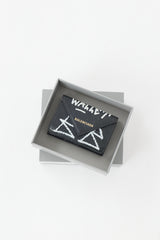 Balenciaga Leather Graffiti Papier Wallet