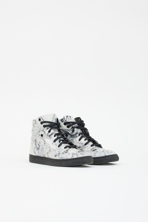Balenciaga Leather High Top Sneaker