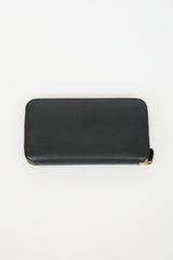 Balenciaga Leather Logo Zip Wallet