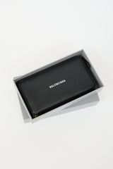 Balenciaga Leather Logo Zip Wallet